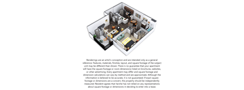 Highline at Cherry Creek Blue Mesa 3D Floor Plan