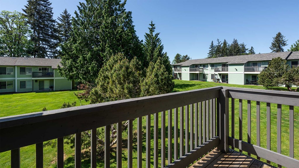 Reserve at Blueberry Park View into Courtyard from Deck