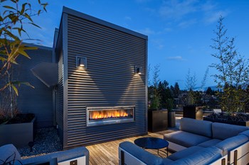 Boardwalk Rooftop Fireplace and Seating Boardwalk Rooftop Fireplace and Seating - Photo Gallery 6