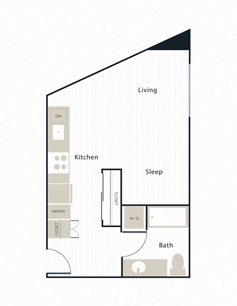 Boardwalk Apartments A4 Floor Plan
