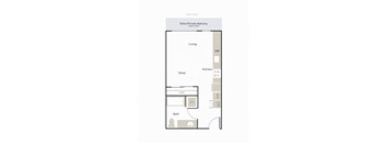 Boardwalk Apartments A6 Floor Plan