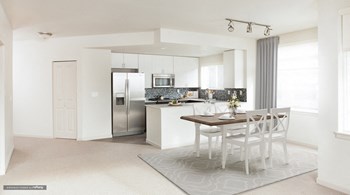 Borgata Apartment Homes Model Dining Room and Kitchen - Photo Gallery 5