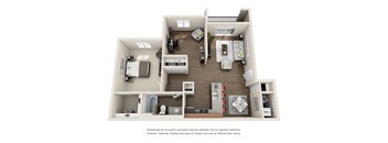 West Jordan, UT Boulder Canyon Apartments 1 bedroom 1 bath with Den