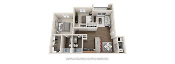 West Jordan, UT Boulder Canyon Apartments Cedar Tree Floor Plan