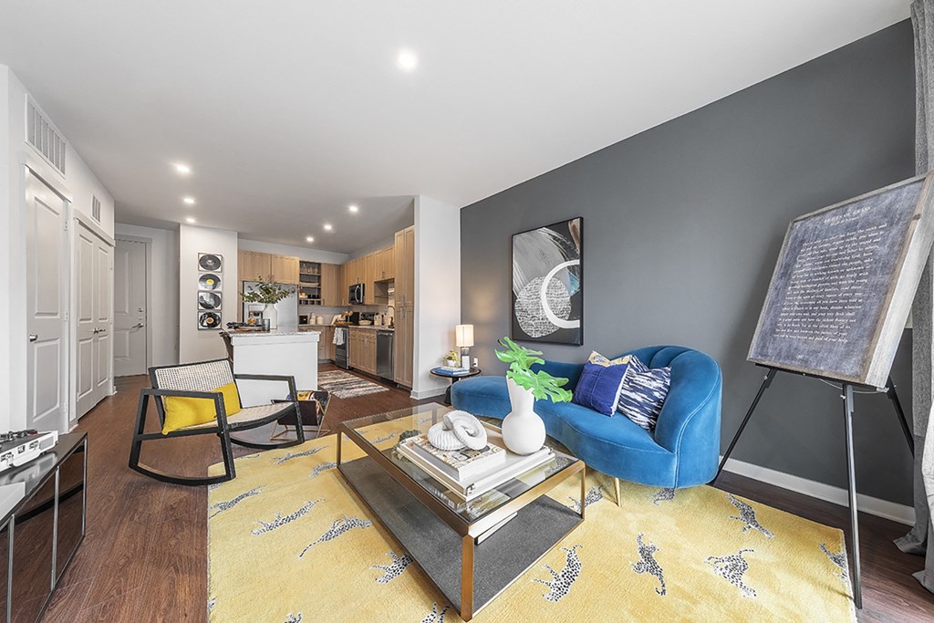 Southside Apartments Model Living Room