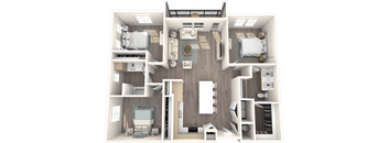 Solace Apartments C1 Floor Plan
