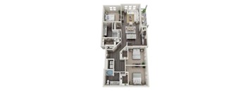Cromwell at Plum Creek Apartments C1 Floor Plan