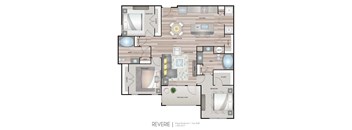 Aspire at Live Oak Apartments Reverie Floor Plan