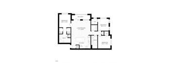 Aura 3Twenty Apartments C1 2D Floor Plan