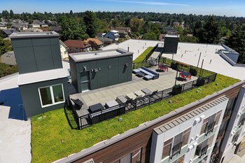 CREW Apartment Rooftop Courtyard Overhead View - Photo Gallery 9