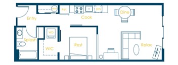 CREW Apartments Penn Floor Plan