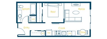 CREW Apartments cornell Floor Plan