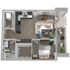 Center Steps Apartments 1x1-9 Floor Plan