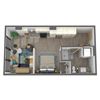 Center Steps Apartments 1x1O-4 Floor Plan