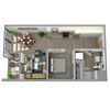 Center Steps Apartments 1x1O-26 Floor Plan