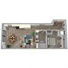 Center Steps Apartments 1x1-12M Floor Plan
