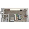 Center Steps Apartments 1x1O-33 Floor Plan