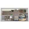 Center Steps Apartments 0x1-5M Floor Plan