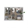 Center Steps Apartments 1x1U-6 Floor Plan
