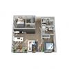 Center Steps Apartments 2x2-9 Floor Plan