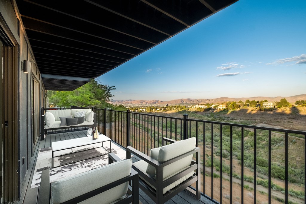Ascent on Steamboat Apartments Virtually Staged Balcony View
