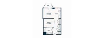 Capitol Rose Luxury Apartments in Washington, DC D9 A Floor Plan
