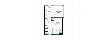 Capitol Rose Luxury Apartments in Washington, DC D9 C Floor Plan