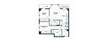 Capitol Rose Luxury Apartments in Washington, DC B1 C Floor Plan