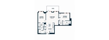 Capitol Rose Luxury Apartments in Washington, DC B12 Floor Plan