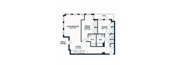 Capitol Rose Luxury Apartments in Washington, DC B2 Floor Plan