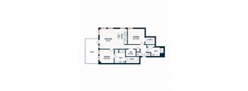 Capitol Rose Luxury Apartments in Washington, DC B8 Floor Plan