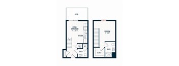 Capitol Rose Luxury Apartments in Washington, DC E2 Floor Plan