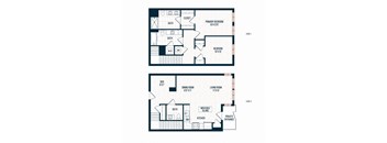 Capitol Rose Luxury Apartments in Washington, DC E4 Floor Plan