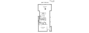 Residences at Capitol Heights Apartment 2D floor plan - Cottonwood