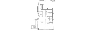 Residences at Capitol Heights Apartment 2D floor plan - Telluride