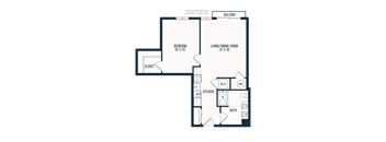 Capitol Rose Luxury Apartments in Washington, DC A11 B Floor Plan
