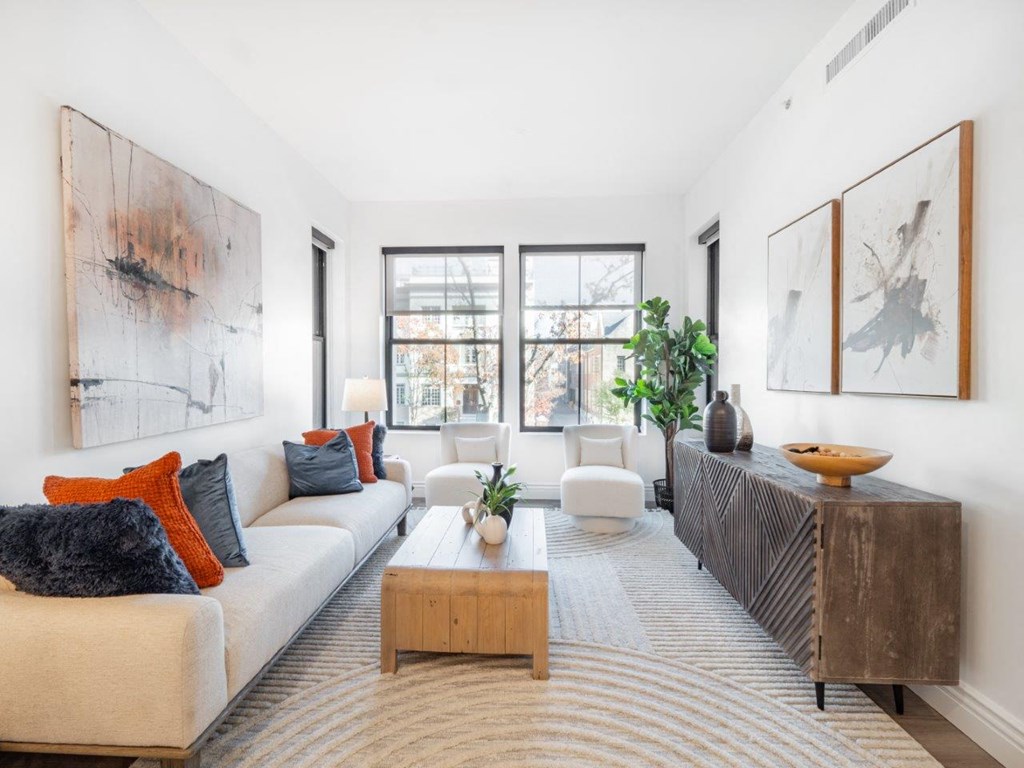 Capitol Rose Luxury Apartments in Washington, DC Model Living Room