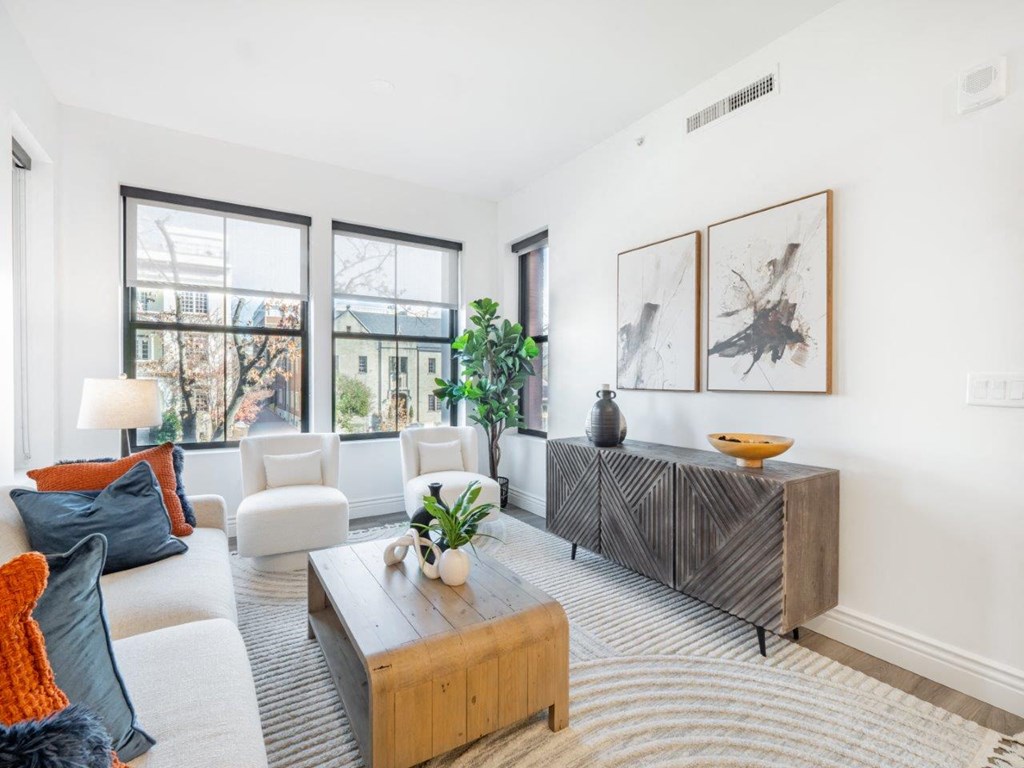 Capitol Rose Luxury Apartments in Washington, DC Model Living Room