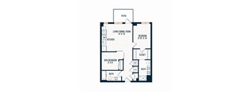 Capitol Rose Luxury Apartments in Washington, DC A12 A Floor Plan