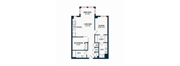 Capitol Rose Luxury Apartments in Washington, DC A12 B Floor Plan