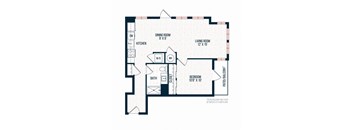 Capitol Rose Luxury Apartments in Washington, DC A13 A Floor Plan