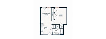 Capitol Rose Luxury Apartments in Washington, DC A14 B Floor Plan