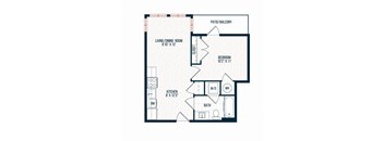 Capitol Rose Luxury Apartments in Washington, DC A14 C Floor Plan