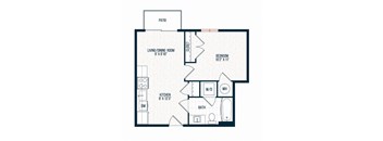 Capitol Rose Luxury Apartments in Washington, DC A14 D Floor Plan