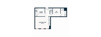 Capitol Rose Luxury Apartments in Washington, DC A16 Floor Plan