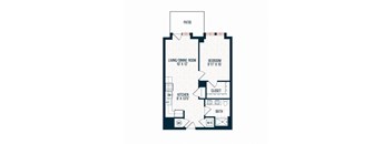 Capitol Rose Luxury Apartments in Washington, DC A17 B Floor Plan