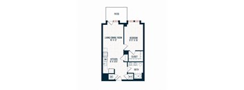 Capitol Rose Luxury Apartments in Washington, DC A17 Floor Plan