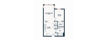 Capitol Rose Luxury Apartments in Washington, DC A2 Floor Plan