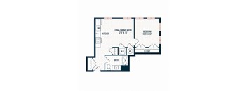 Capitol Rose Luxury Apartments in Washington, DC A20 A Floor Plan