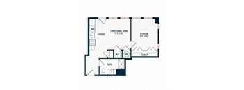 Capitol Rose Luxury Apartments in Washington, DC A20 Floor Plan